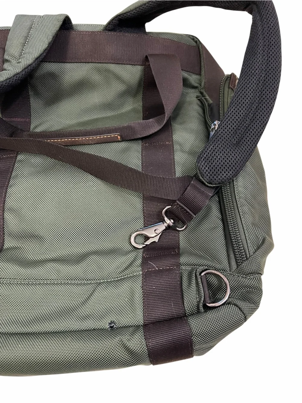 TUMI Alpha 69380SP0 Spruce Green Ballistic Nylon Laptop Brief Backpack Bag